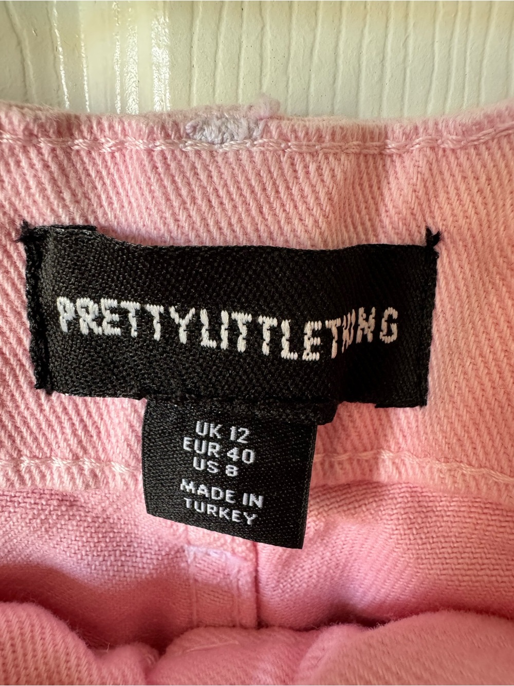 PrettyLittleThing Pink Denim Jeans - Picture 7 of 9